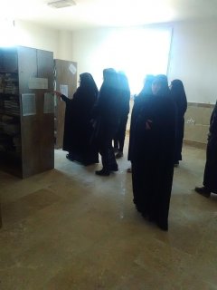معرفی کتابدار و کتابخانه مدرسه ایمانیه تاکستان به طلاب جدیدالورود